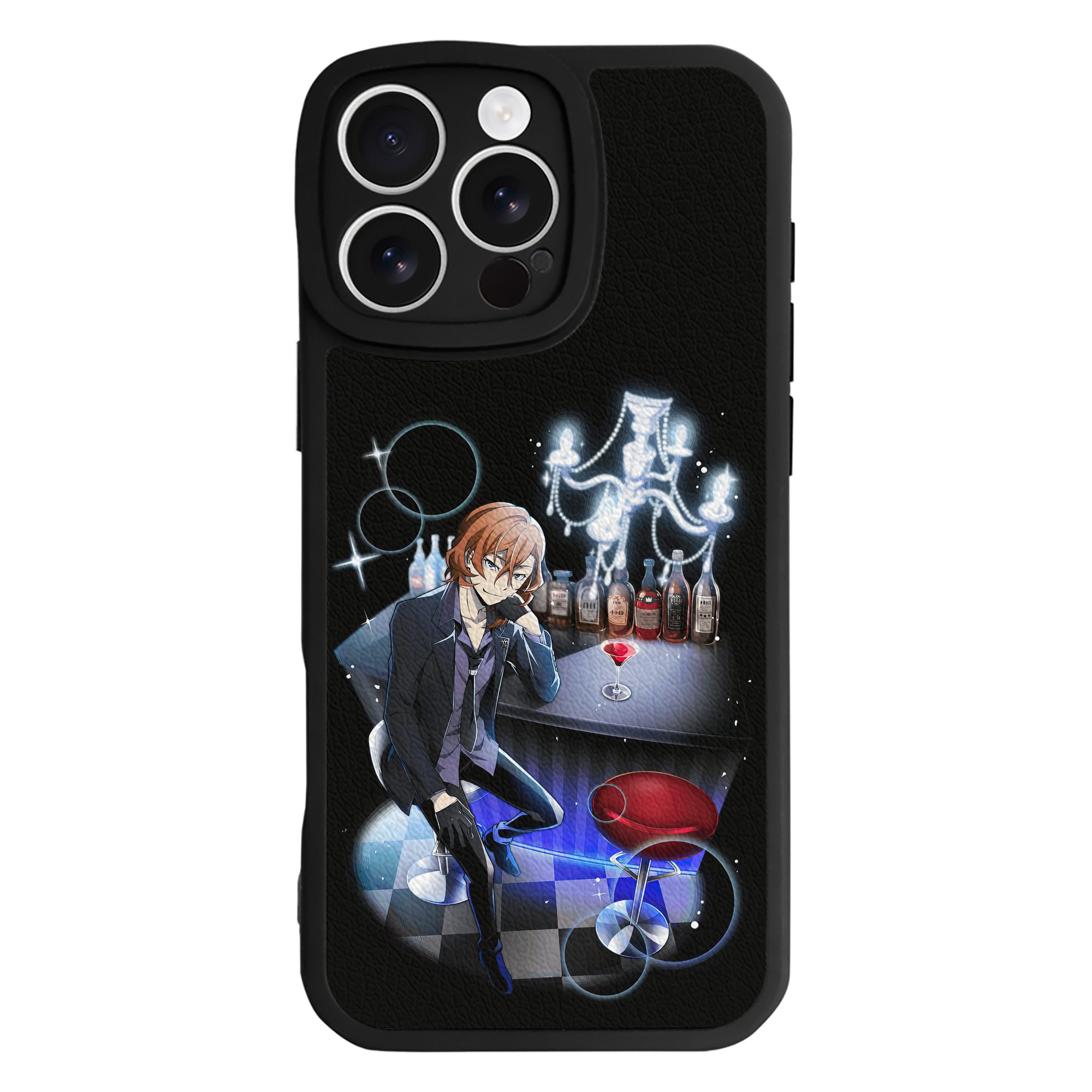 （画像用） 文豪ストレイドッグス Bungo Stray Dogs 【iPhone 16シリーズ対応】シリコンスマホケース（レザー調） 材質：シリコン